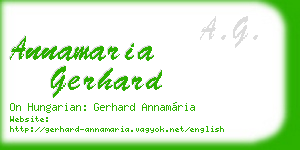 annamaria gerhard business card